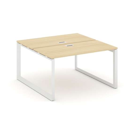 Style Project Рабочая станция двухсторонняя SN-59O.DRS-003 Акация Лорка/Металл Белый/Белый Заглушка