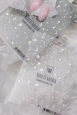 Nogtemoda Наклейки для ногтей Combi Metallic тюльпан