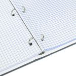 Тетрадь на кольцах БОЛЬШАЯ А4, 215х305 мм, 100 л., твердый картон, клетка, BRAUBERG, "Rhythm", 405407