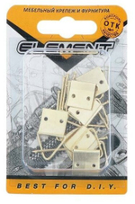 ПЕТЛЯ Д/КАРТИНЫ СТРОЙБАТ 18Х28ММ ЛАТУНИРОВАН 7ШТ 24891