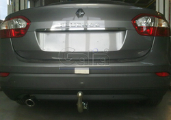 Оцинкованный фаркоп на Renault Fluence седан 2010-2015 (без электрики), Galia R089C