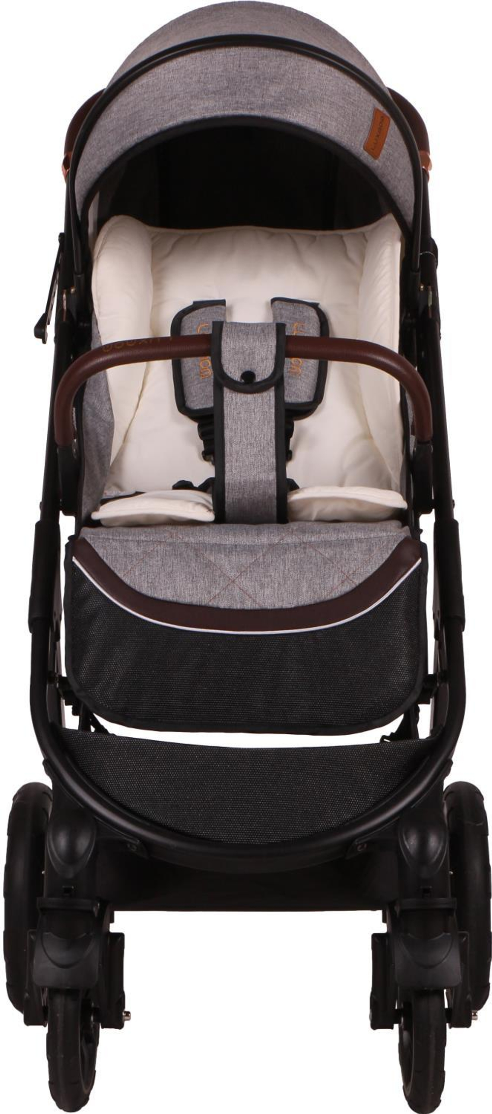 Прогулочная коляска luxmom 609 Серый текстиль