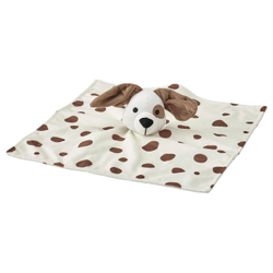 IKEA DRÖMSLOTT  (ИКЕА ДРÖМСЛОТТ)  -  Обнимашка в виде щенка белая/коричневая, 30x30 см