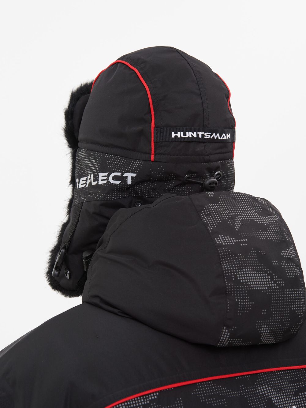 Шапка ушанка зимняя Reflect ткань Reflex Membrane цвет Чёрный иск. мех Норка