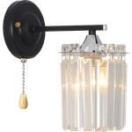 Бра светильник Rivoli   1062-401 настенный 1хЕ27 60 Вт хрусталь с выключателем