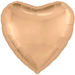 Шар фольгированный Сердце 46 см (Коралловый)