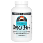 Source Naturals, Omega-3, 6, 9, 120 капсул