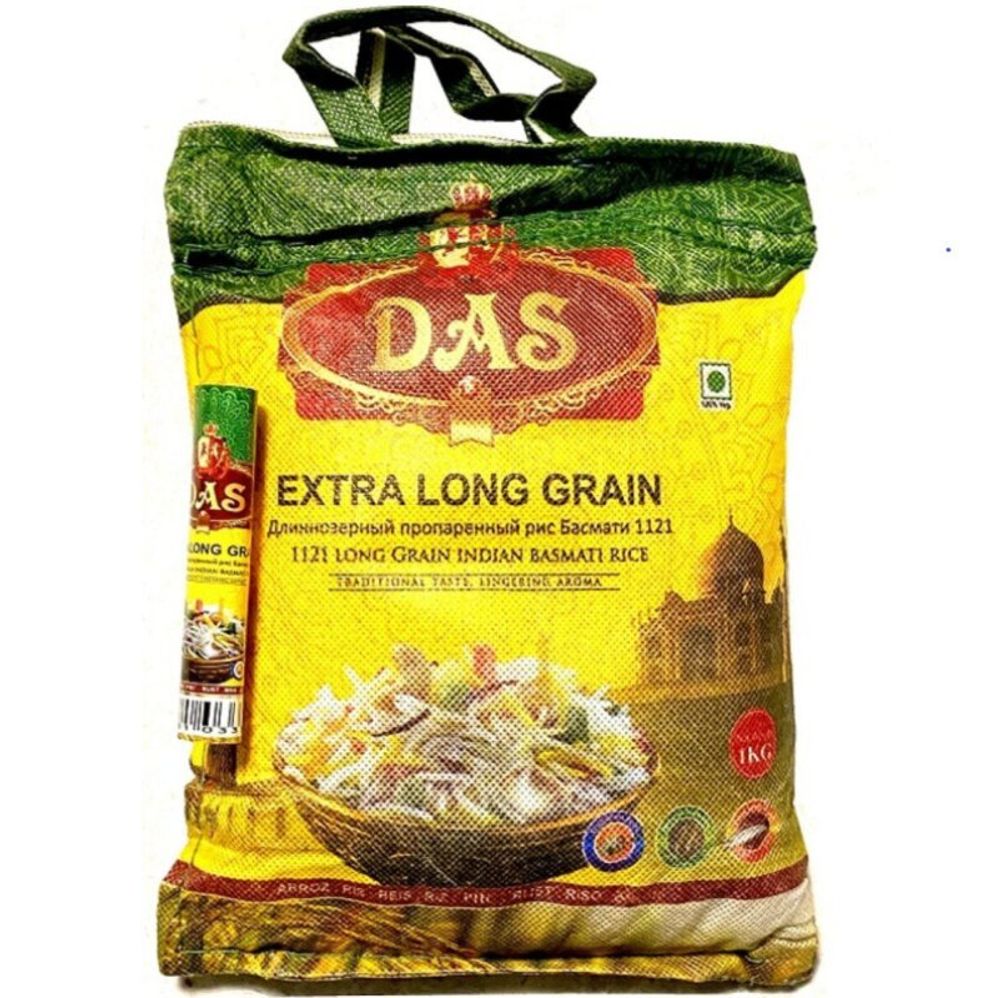 Рис Басмати пропаренный Экстра DAS Basmati Extra Long Grain 1 кг