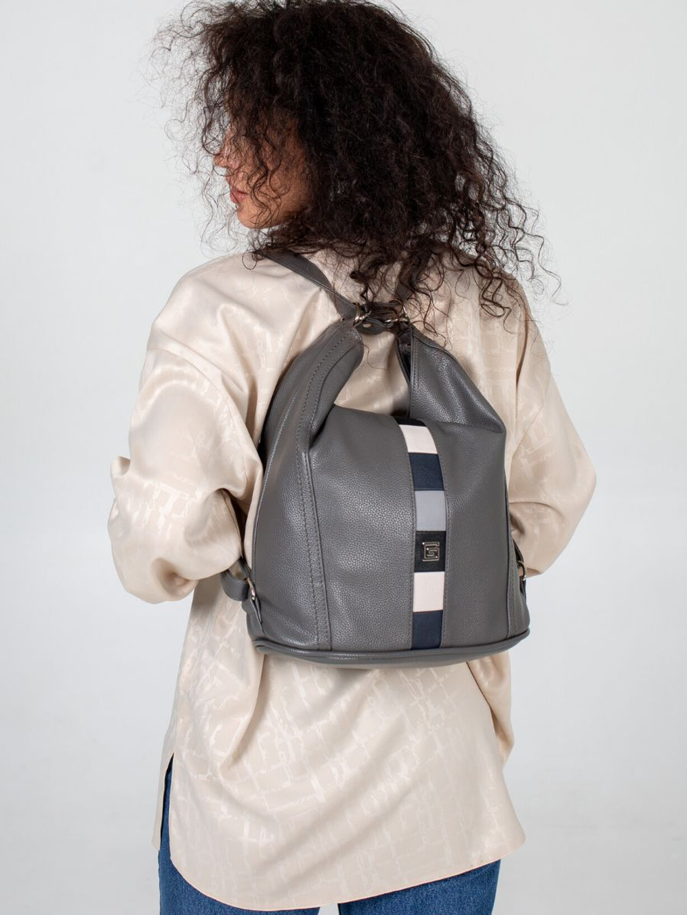 GERA Сумка-рюкзак женская через плечо, трансформер