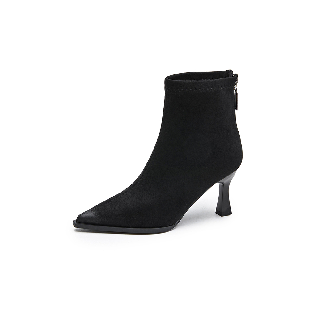 XUEHUI Cow Suede Ankle Boots 5 Cm Women"s
