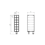 Кухонный напольный модуль для бутылок 20х31х83 Севилья из массива дуба, без столешницы, винный шкаф на ножках