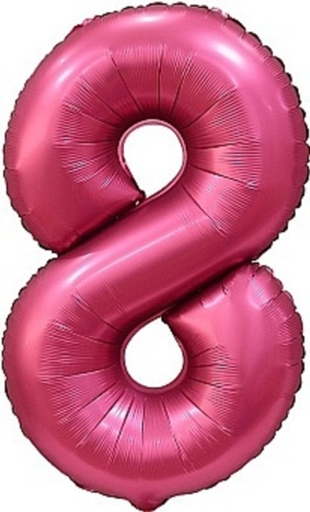 К Цифра 8 Бордовый Сатин 34''/86 см.