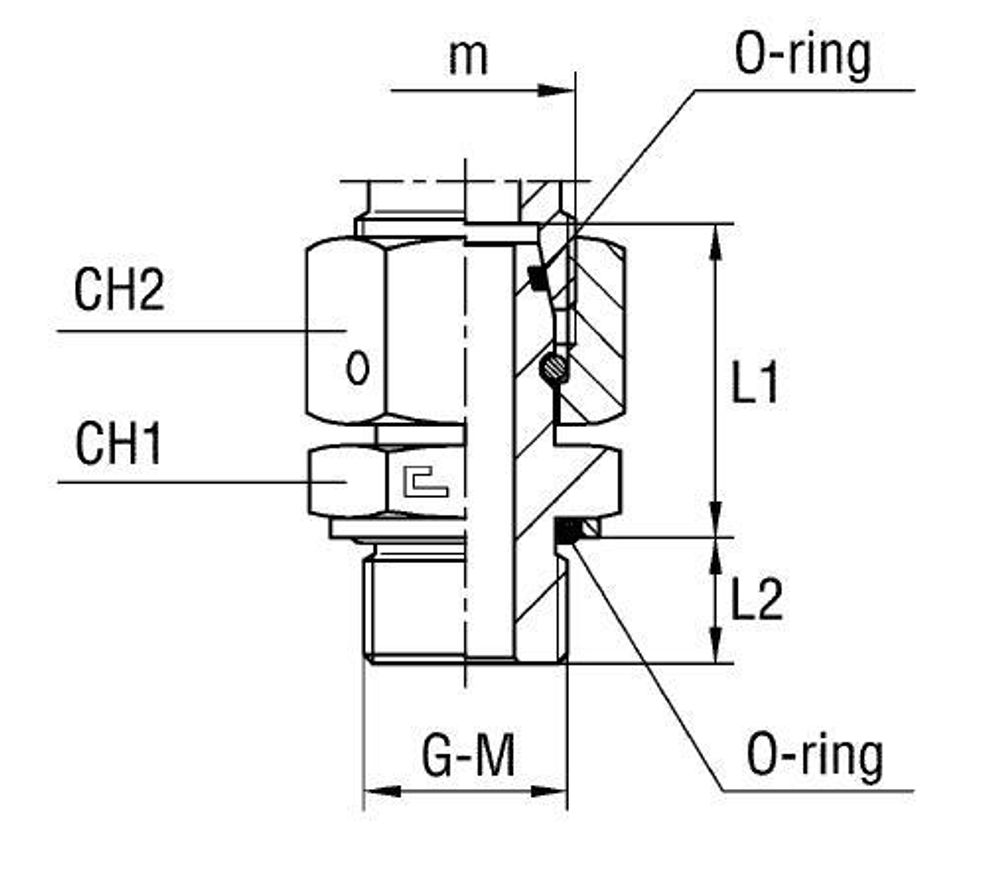 Штуцер FNH DS12 BSP3/8&quot;