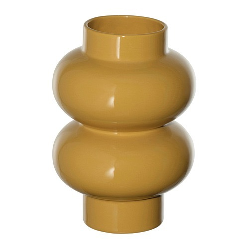 ПЭРЛХЭГГ PАRLHАGG Ваза 22 см, желто-бежевая