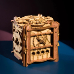 Деревянный Квестбокс "Испытание Камелота" от IDventure - головоломка, сборная модель, 3D пазл, коробочка с секретом