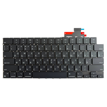 Клавиатура для MacBook Air 13″/15″ A2681 A2941 A3113 A3114 Mid 2022 - Early 2024 Тёмно-синяя (Прямой Enter, USA-RUS)