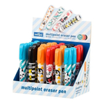 Ластик Basir, секционный, серия "Животные", колпачок с клипом, цветной корпус с рисунком зверюшек