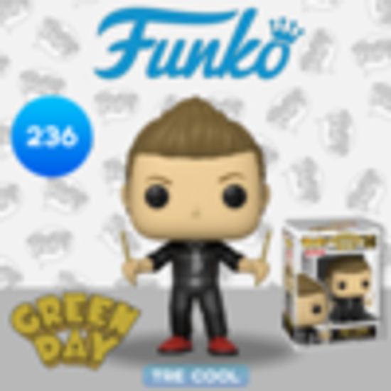 Фигурка Funko POP! Rocks Green Day Tre Cool / Фигурка в виде барабанщика американской панк-рок-группы Green Day, Тре Кул