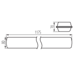 Светильник светодиодный 1200 ip65 KANLUX MAH LED HI 38W NW RYF