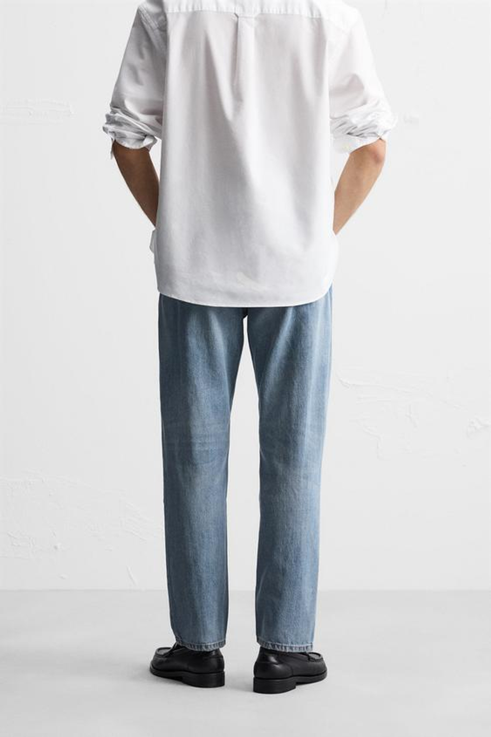 ZARA ДЖИНСЫ REGULAR FIT, СИНИЙ