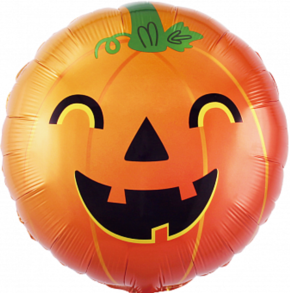 К 18'' Круг Веселая тыква на Хэллоуин Оранжевый