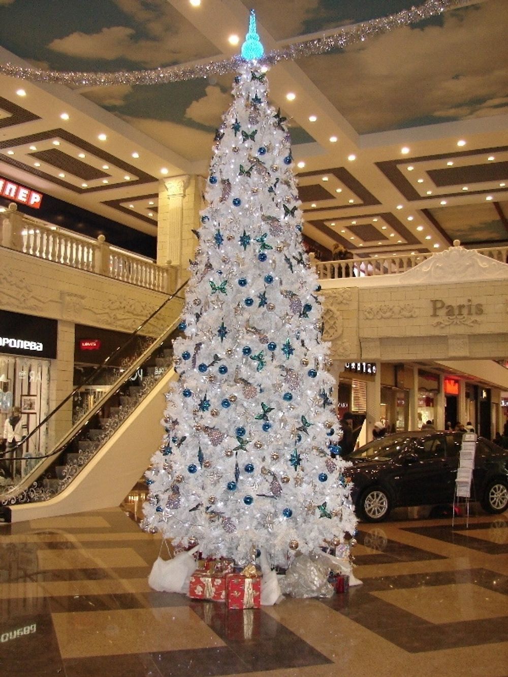 Уличная елка ствольная "Альпийская белая ель" (пвх) 8 м