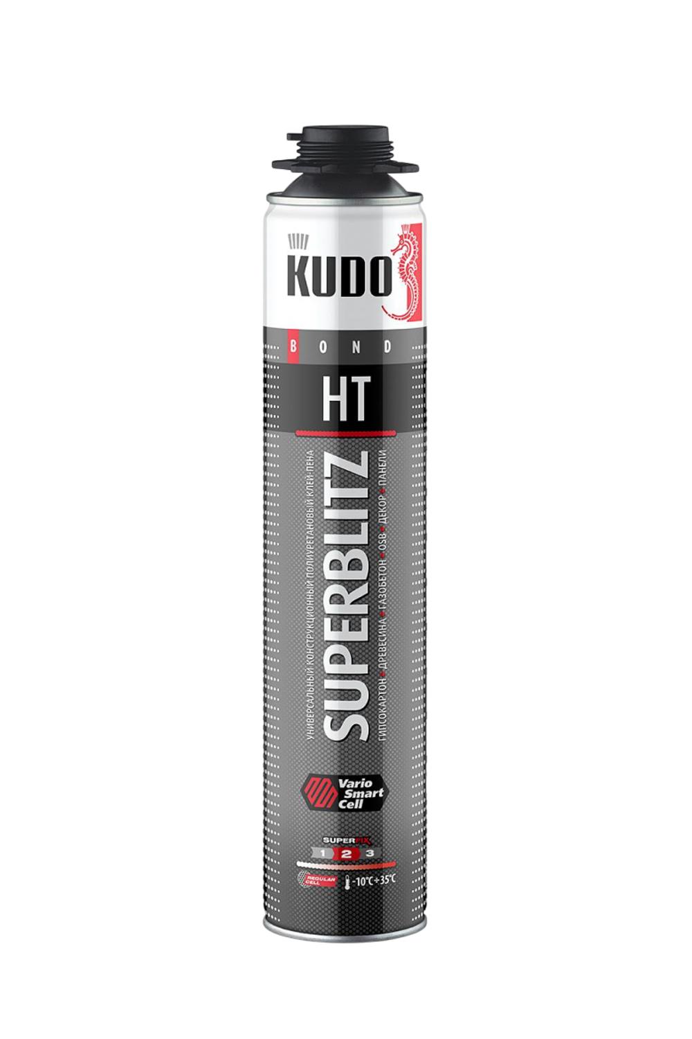 Клей-пена монтажная "KUDO SUPERBLITZ HT" 650 МЛ универс.профи