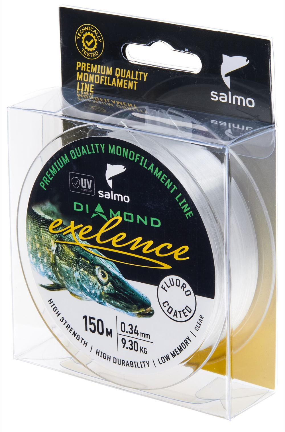 Леска монофильная Salmo Diamond EXELENCE FLUORO COATED Clear 150/034