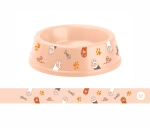 Миска пластиковая «МОЙ БРО - Любимые лапки!, цвет бежевый 21*6,5см (логотип на миске) 700мл