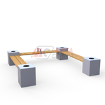 Скамейка CENTRAL П-образная