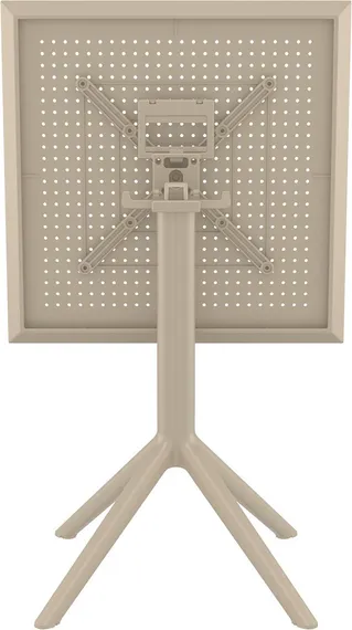 Стол пластиковый складной Sky Folding, 60х60 см, бежевый