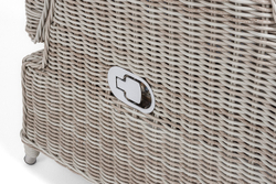 "Форио" кресло раскладное плетеное, цвет бежевый