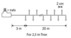 Гирлянда Snake light мультиколор 1000 LED Luca Lighting