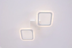 Люстра потолочная светодиодная Estero 39205-2sm, цвет белый. Люстра с пультом управления, освещение до 9 кв.м, мощность 32 Вт. Светильник потолочный