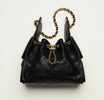 Черная сумка Chanel 25 Small HANDBAG в зернистой коже