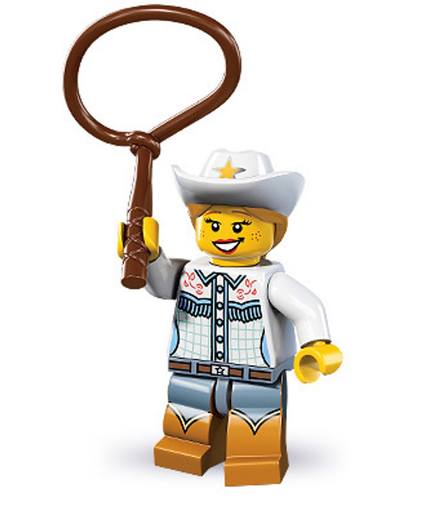 Минифигурка LEGO 8833 - 4  Ковбойша