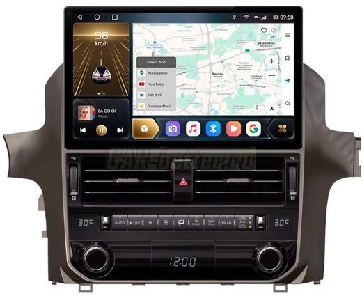 Магнитола для Lexus GX460 2009-2019 - Kuberg KP-L1220FW монитор 13" QLED+2K на Android 12, 4G SIM-слот, CarPlay, 6/128 ГБ