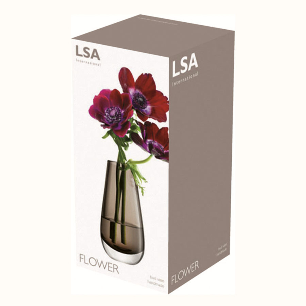 Ваза Flower 14 см, коричневая