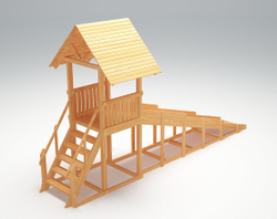 Зимняя горка TORUDA Север wood-5 (скат 4.9 м)