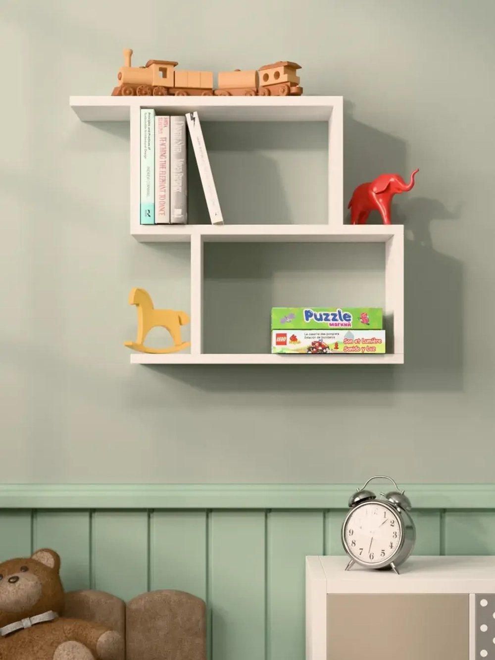 Полка настенная "Софи" для книг, игрушек и цветов