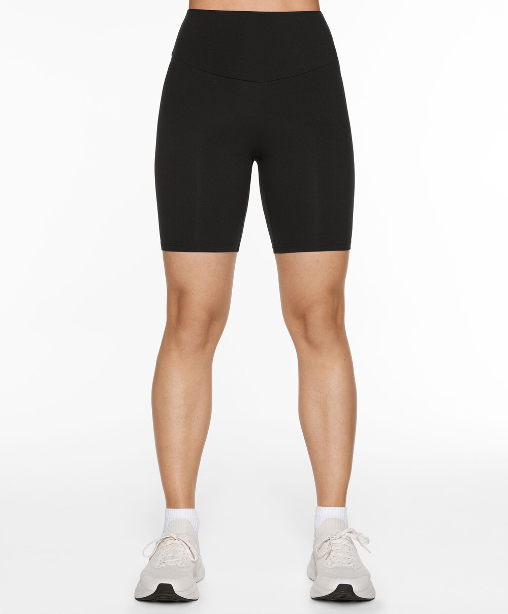 OYSHO Легинсы-велосипедки Comfortlux с высокой посадкой длиной 20 см, черный