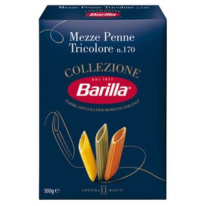 BARILLA MEZZE PENNE TRICOLORE №1  500ГР