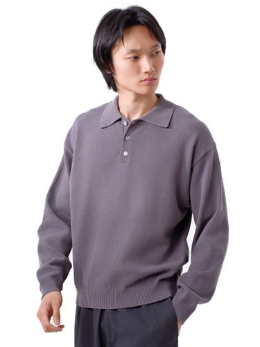 Графитовый джемпер-поло Senseera