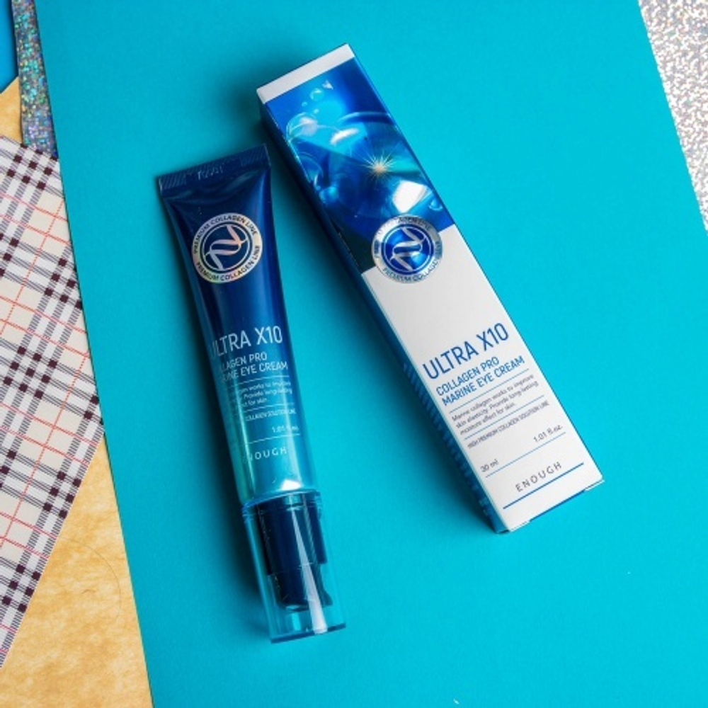 Крем для век с коллагеном Enough Premium Ultra X10 Collagen Pro Marine Eye Cream