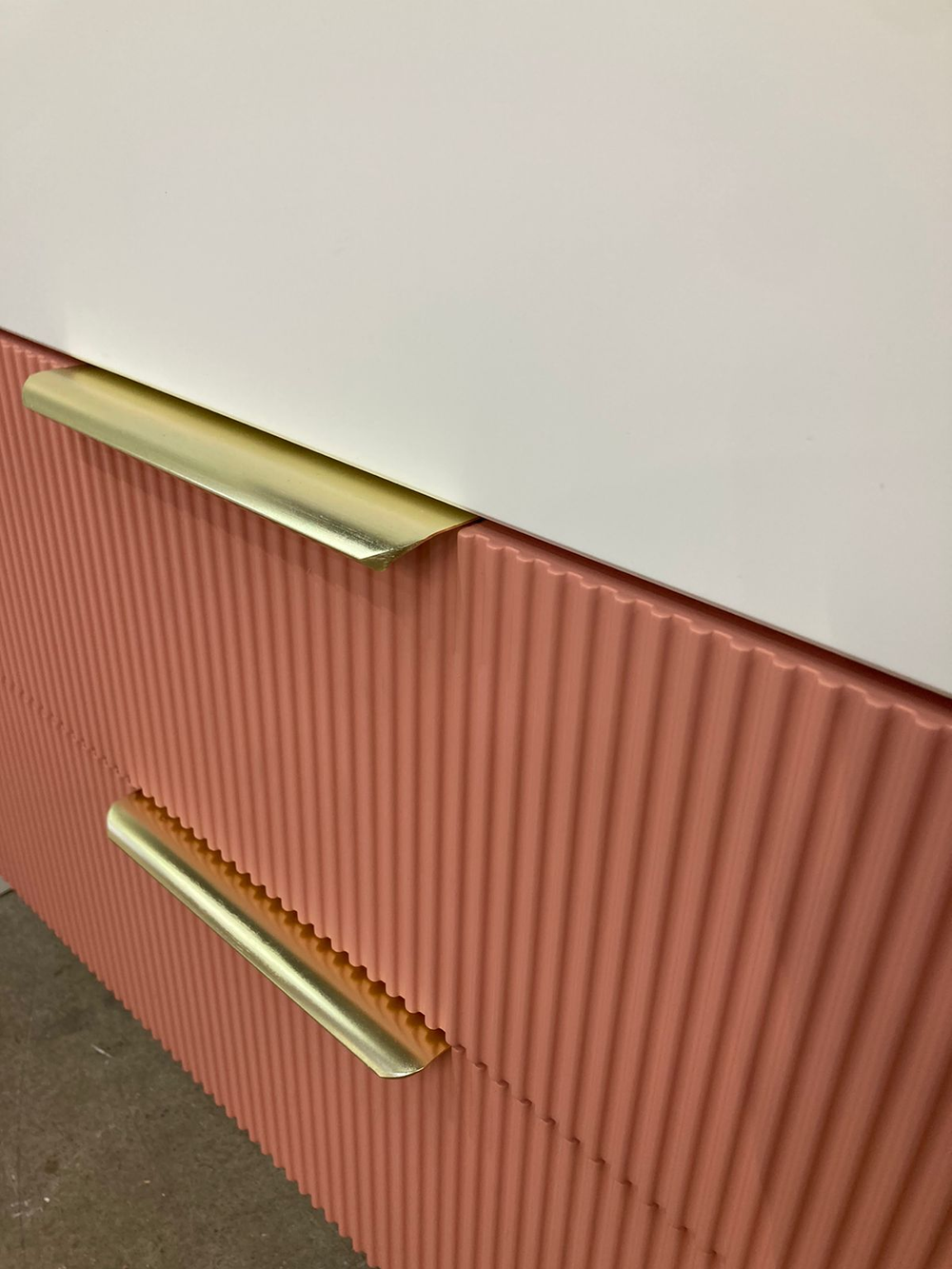 Комод КМД 800.1 Лавис Белый софт/персик софт