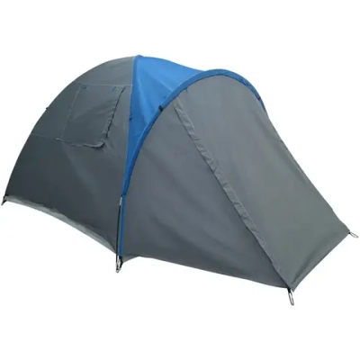 Палатка туристическая Кама-3 двухслойная, (100+215)*215*170 см, цвет серо-синий 2064