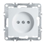 Розетка 1-местная б/з (механизм), STEKKER, PST10-9109-01, 250В, 16А с защитной шторкой, серия Эрна, белый 39316