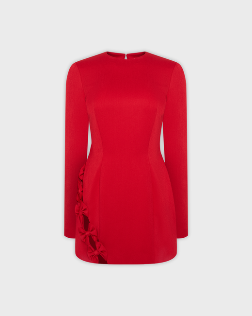 Мини-платье с бантами