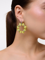 Серьги "Wheel" lime