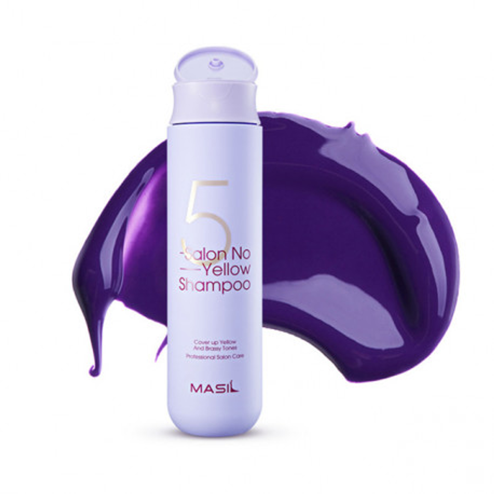 MASIL  Тонирующий шампунь для осветленных волос Masil 5 Salon No Yellow Shampoo 300 ml